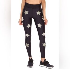 Ultracor Iconic Knockout Star Leggings Black & Silver | Size‎ X-Small